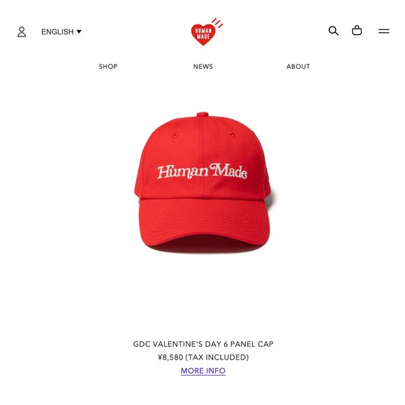 Human Made x Girls Don\'t Cry, Valentine\'s Day Cap main image 7